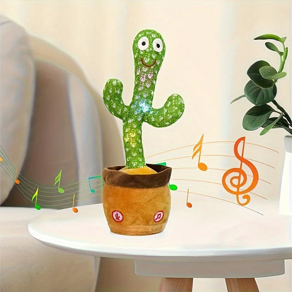 Dancing Talking Cactus Toy – Singing & Repeating Baby Toy with Lights