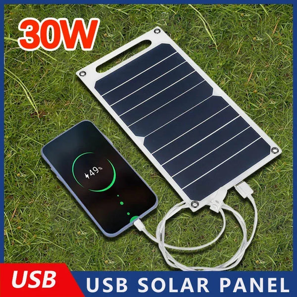 30W Waterproof Solar Panel with USB