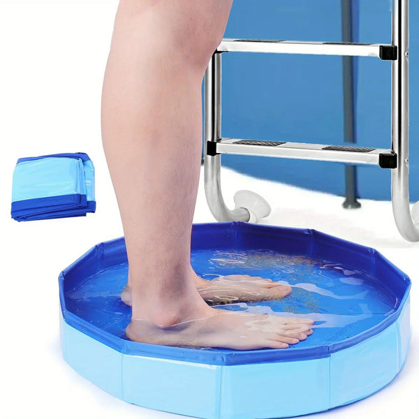 Portable Folding Foot Bath Bucket – Essential Pool Cleaning Accessory