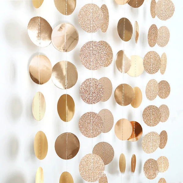 4M Gold Glitter Happy Birthday Banner – Party & Wedding Decor