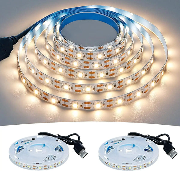 DC 5V USB LED Strips 2835 White/Warm White
